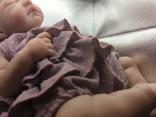 Dawn McLeod August Sleeping bambola neonato realistica occhi chiusi 19" con 2 abiti - Foto 9 di 22