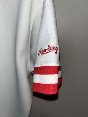 Cincinnati Reds Rawlings Authentic Vintage Home Blank Jersey Size
