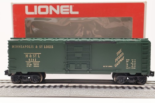 Lionel, O, 6-9742, Minneapolis y St. Louis, coche de caja, #9742, C-8, LN/OB | Zustand: Used