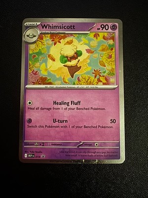 Pokémon TCG Whimsicott (Cosmos Holo) 019 ME: Mega Evolution Promo Promo NM