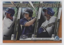 2017 Bowman Orange Refractor 24/25 Corey Ray Brett Phillips Lewis Brinson n0c