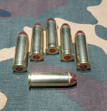 44 REM MAG SNAP CAPS  SET OF 6, BRASS+FMJ, 200gr. WEIGHTED!!