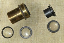 Antique Camera Lens Lot Including Brass Parts