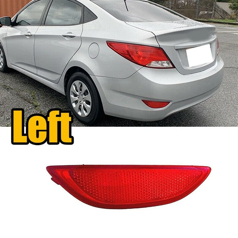 Bumper Light Replacement Red Color Fits All Models of For Accent Sedans - Image 2 of 4