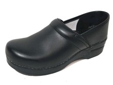 Dansko Professional Clog Matte Black Leather Womens shoes slip on 40