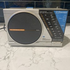 Emerson Portable Instant Weather AM/FM Radio Plug-In RP6251 Clock Vtg Gray