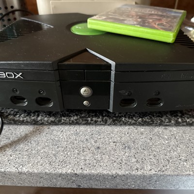 Microsoft Xbox 8GB Schwarz Spielekonsole Funktioniert mit 4 Controllern