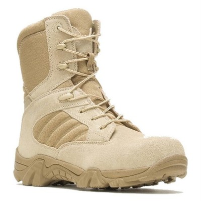 Men's Bates GX-8 Desert Composite Toe Side-Zip 8'' Work Boots Non Metallic