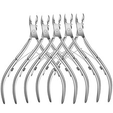5 Packs Cuticle Trimmer, Nippers Professional Stainless Steel Silver
