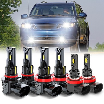 For Saab 9-7x 2005-2009 LED Headlight High Low Beam Fog Light Kit 6000K