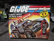 1984 GI JOE COBRA NIGHT ATTACK 4-WD STINGER COMPLETE BOX INSERT MOC RE-SEAL