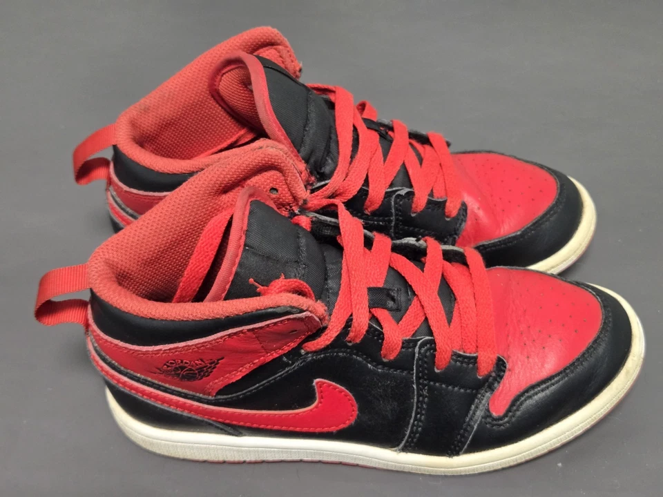 Nike Air Jordan 1 средний «Alternate выведен» черный/красный/белый размер 2Y (DQ8424-060) - Изображение 2 из 4