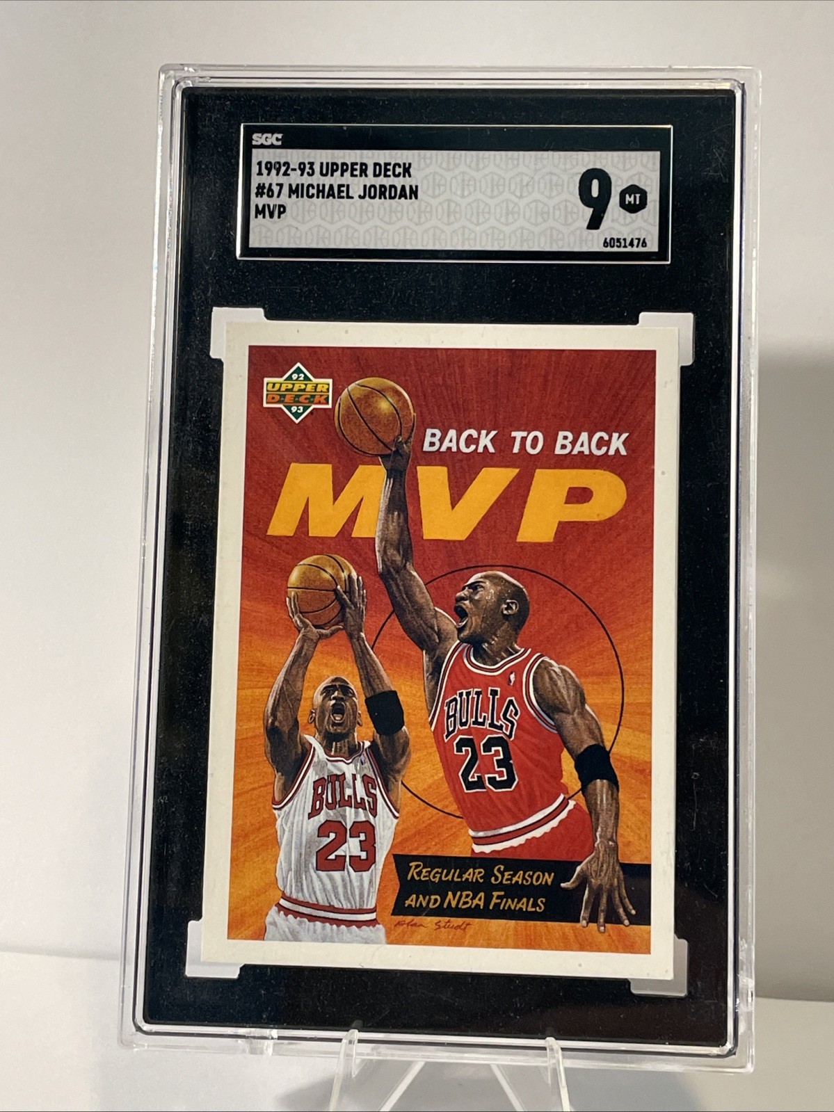1992 Upper Deck Michael Jordan MVP #67 SGC 9 MT