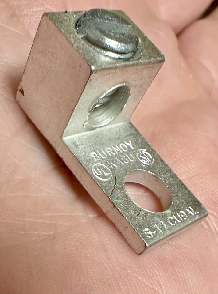 Box Of Qty100 Burndy KA6U Dual Rated Aluminum Mechanical One Hole Lugs #6-14 AWG - Image 4 of 4