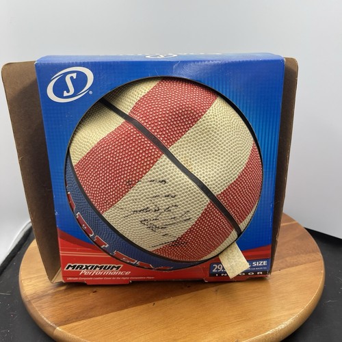 SIGNIERTER HANDSIGNIERTER SPALDING NBA BASKETBALL HARLEM GLOBETROTTERS VINTAGE BALL - Bild 2 von 7
