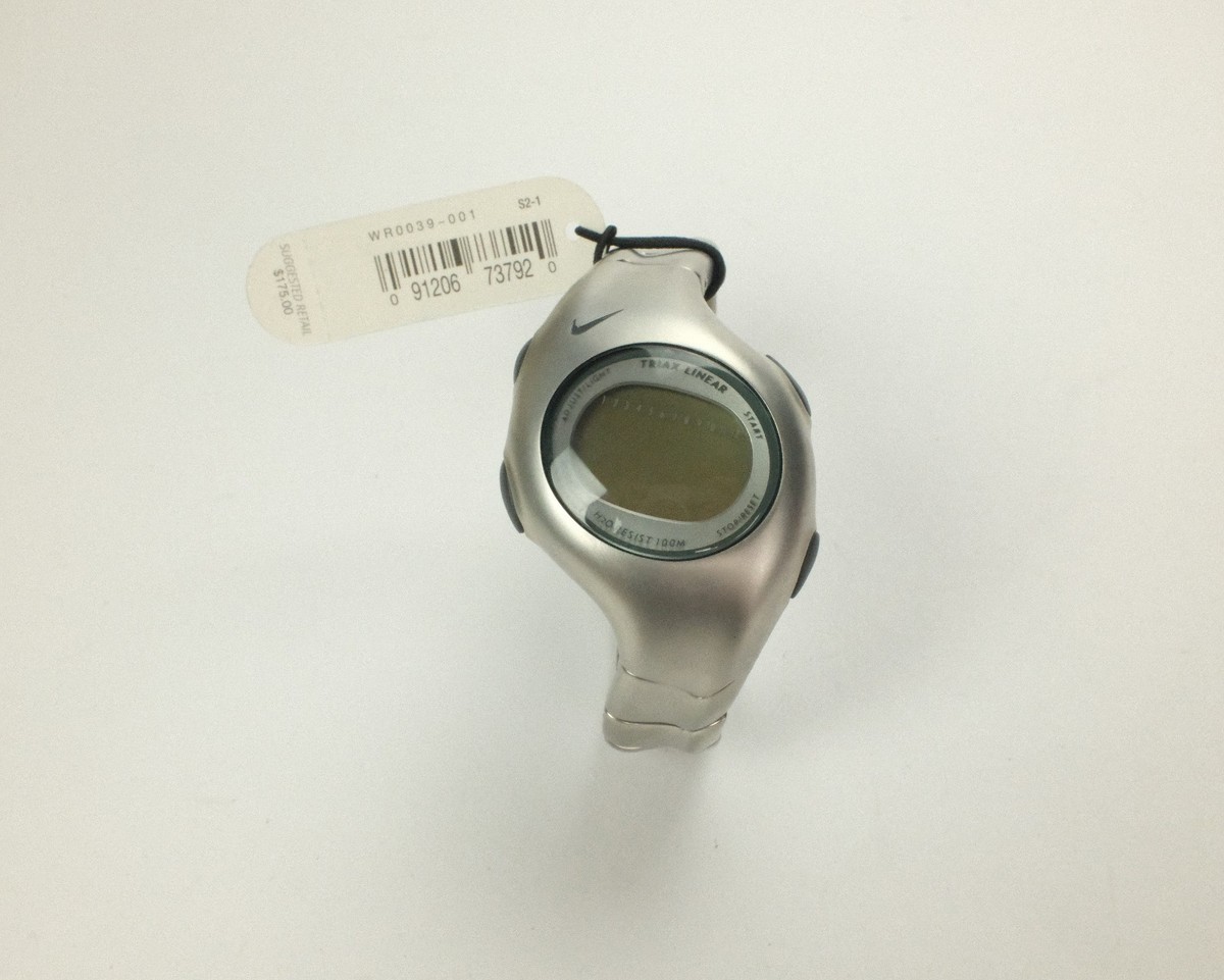 NEW NIKE - TRIAX WATCH LINEAR 2001 Stainless Steel WR0039-001 RARE