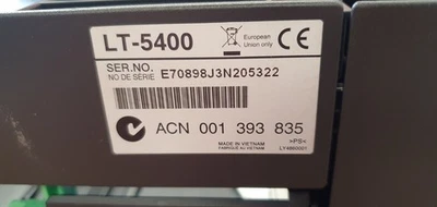 Brother LT5400 Optional Lower Paper Tray Ser No. E70898J3N205322 - Image 1 of 4