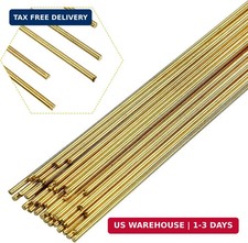 Moxweyeni 40 Pcs Brass Rods 1.5 mm 2 mm Brass Welding Brazing Rods Copper Alloy