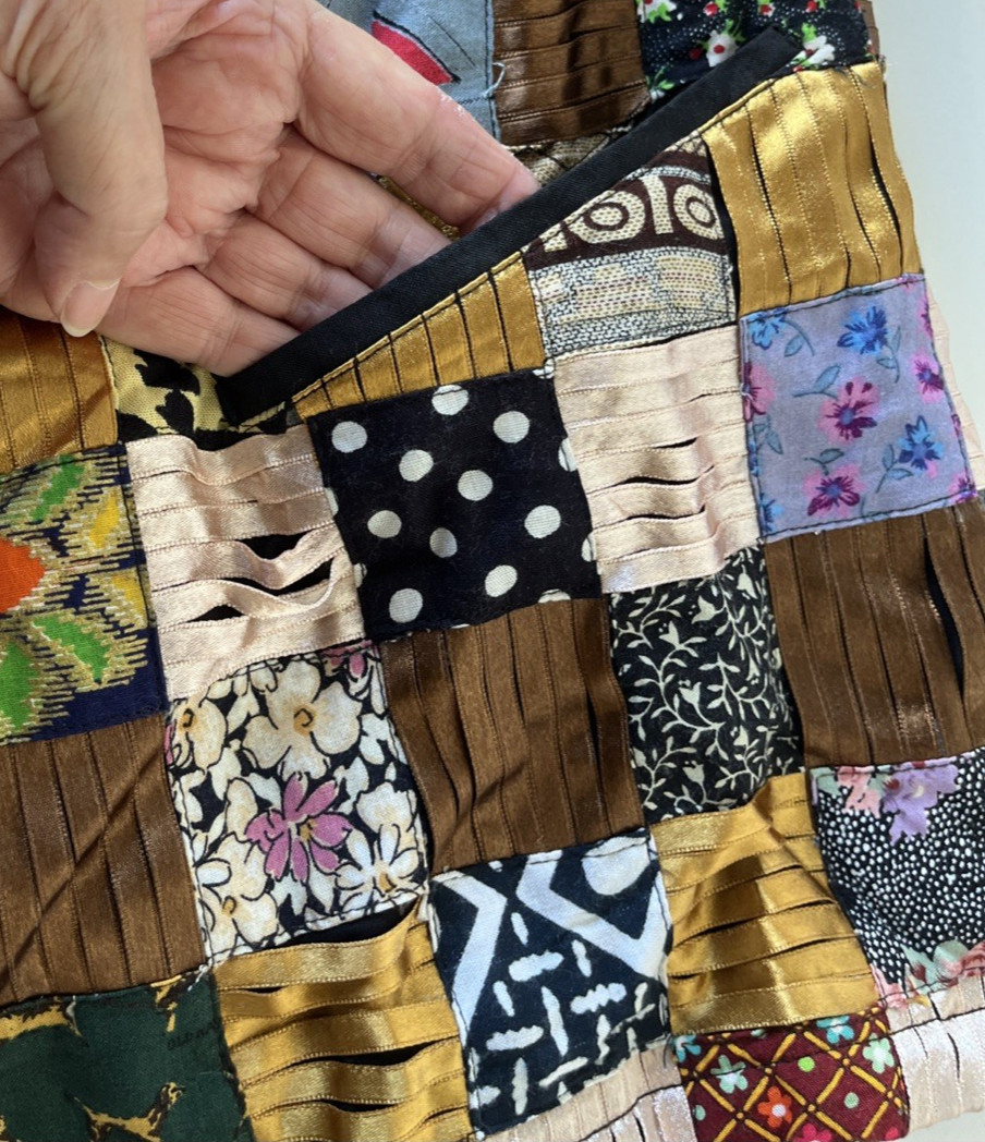 Vintage WE BE BOP Jacket Patchwork Multicolor Fab… - image 9