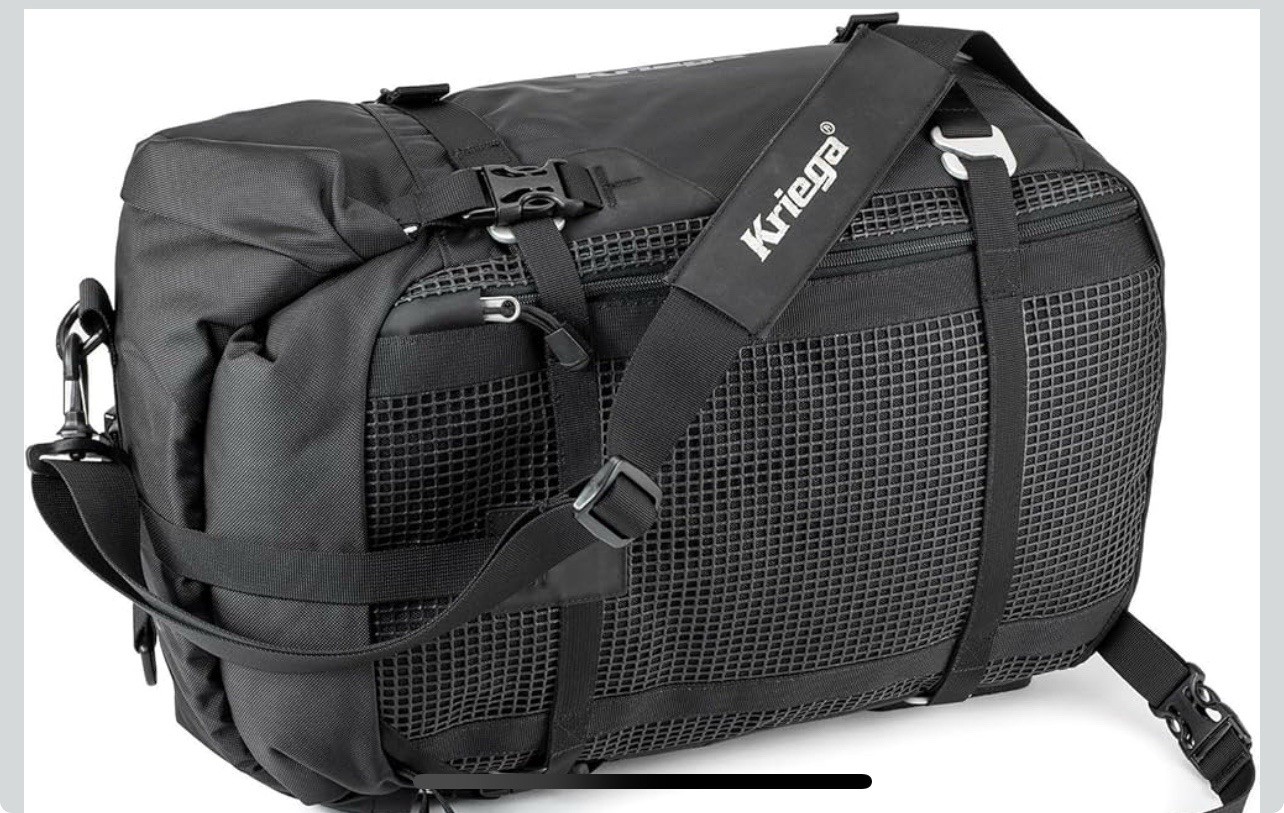Kriega US-30 Drypack Waterproof Motorcycle Tail Bag Luggage