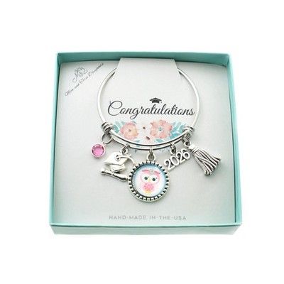 Mom and Three Daughters Kindergarten or Preschool Graduation Bangle Bracelet ...