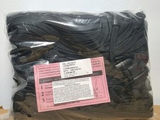 3/8" Breakaway Lanyard with Wide Plastic Hook Black, 100-Pack 