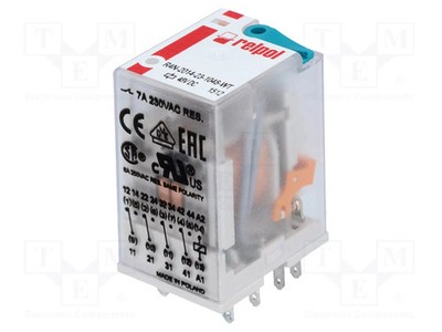 USpule: 48VDC IKontakt max: 6A Relais: elektromagnetisch 4PDT