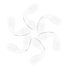 6Pcs Transparent Silicone Eyeglass Nose Pads U Shape Soft Reusable Nose Cushions