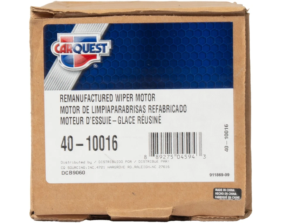 Motor limpiaparabrisas delantero Carquest para 05-07 Cadillac Escalade Chevrolet Tahoe 40-10016 Foto 4 de 4