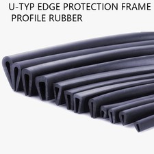 Edge Protection Frame Profile Rubber Edging Trim Seal Slot 1mm/1.5mm~12mm U-Typ