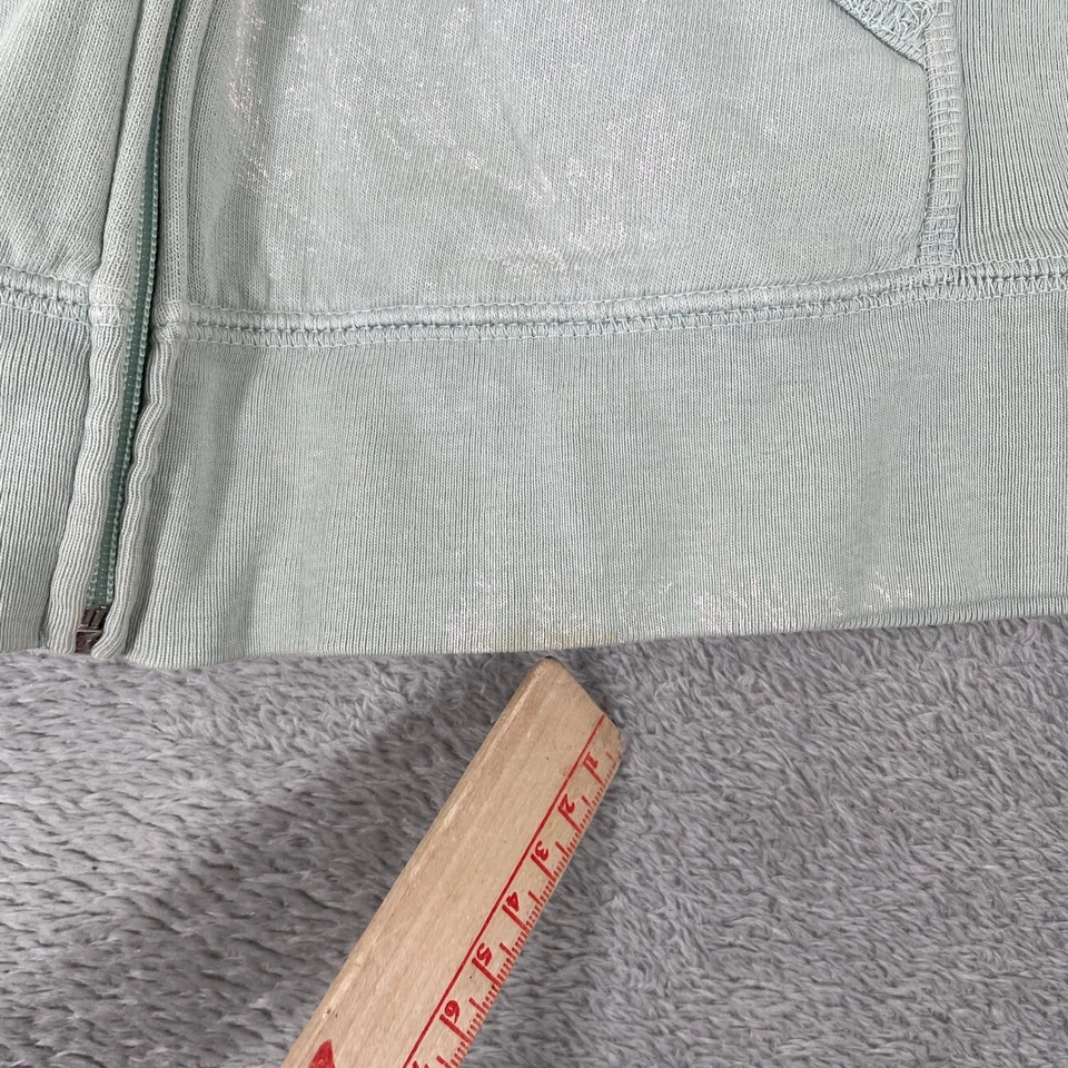 Vintage Y2K Juicy Couture Hoodie Womens Small Mint Green Crown Full Zip Mall - Image 4 of 4