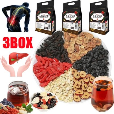 3BOX Ginseng six treasure tea , Kidney tea ,liver tea , red date kidney health