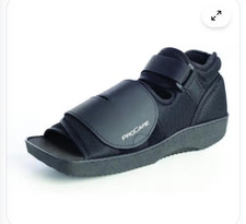 ProCare Squared Toe Post-Op Shoe, Adjustable, Small, Black