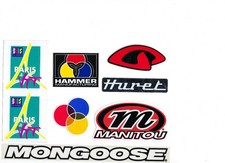 Vintage MTB & BMX Stickers Lot – Mongoose – Manitou – Huret – Old School Cycling