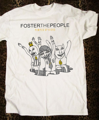 Foster The People Band Pumped Up Kicks Tee Men Women Cotton Shirts GS041