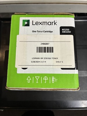 Lexmark 24B6887 Black Toner Cartridge SEALED M3250 XM3250 21000 Page Genuine