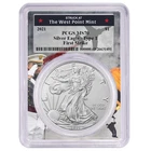 2021 $1 Type 1 American Silver Eagle PCGS MS70 FS West Point Frame
