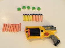 2004 NERF N-Strike Maverick Rev-6 Quick Firing Rotating Barrel Misc Darts Work