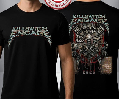 Killswitch Engage US Tour 2026 Venue Dates Schedule T-Shirt