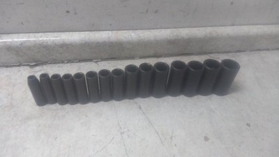 Proto J74114 15 Pc 3/8 - 1-1/4 In Socket Size 1/2 In Drive SAE Impact Socket Set