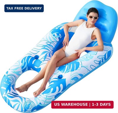 SLOOSH Inflatable Pool Floats Lounger Adult, Pool Float Lounge Raft Floaties Wat