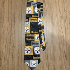 2002 Ralph Marlin Pittsburgh Steelers Vintage Tie Block And Play NWT NOS