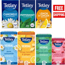 Tetley Pure Camomile Tea 20 Teabags, Naturally Caffeine-Free, Soothing Herbal