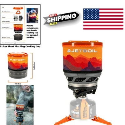 MiniMo Camping Stove Cooking System Compact Lightweight Fuel Powered in Sunset