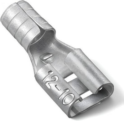 #ad 50 Pcs High Temperature Female Non Insulated Spade Connectors 12 10 Gauge Quick $13.49