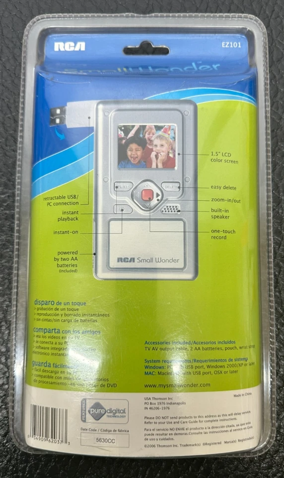 RCA Hard Drive Camcorder Camera with accessories model EZ101 New Sealed  - Image 2 of 2