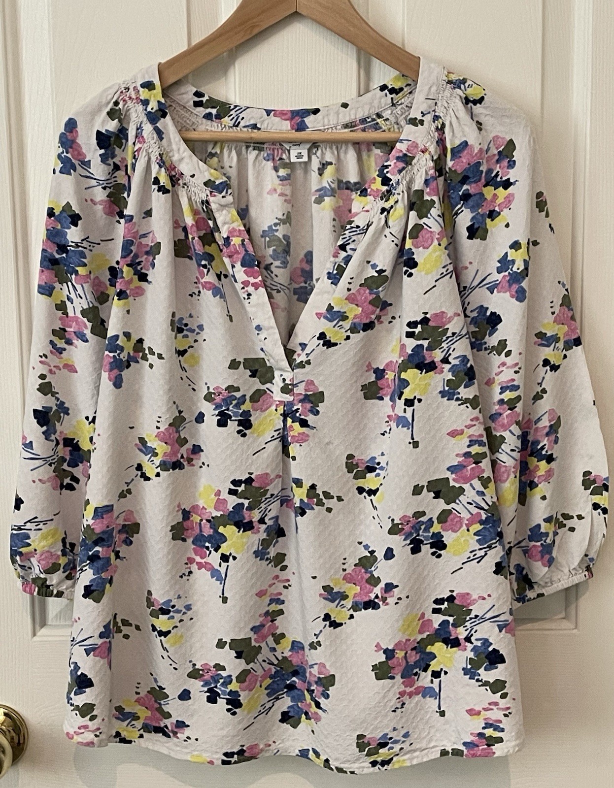 Woman’s Plus Size Blouse- Crown And Ivy-2X- 3/4 Sleeves