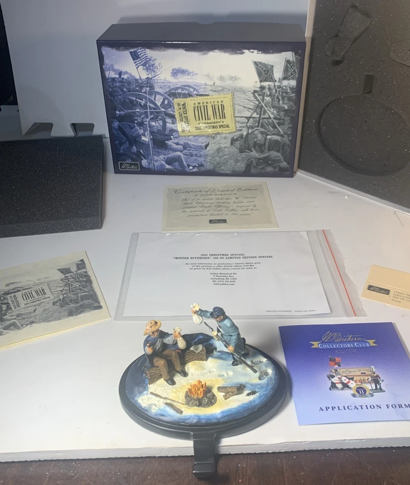 RARE W. BRITAIN American Civil War 2002 500PC LIMITED EDITION Soldier ERTL RARE - Image 2 of 4