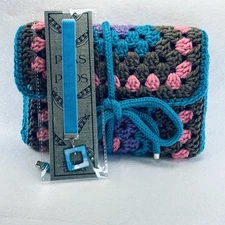 Handmade Crochet Book Sleeve & Velvet Bookmark Gift Set Book Lovers Fully Lined