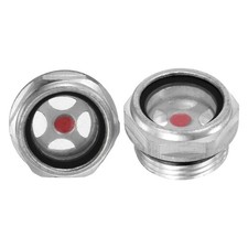 2-Pack Air Compressor Oil Sight Glass M22 x 1.5mm Glass